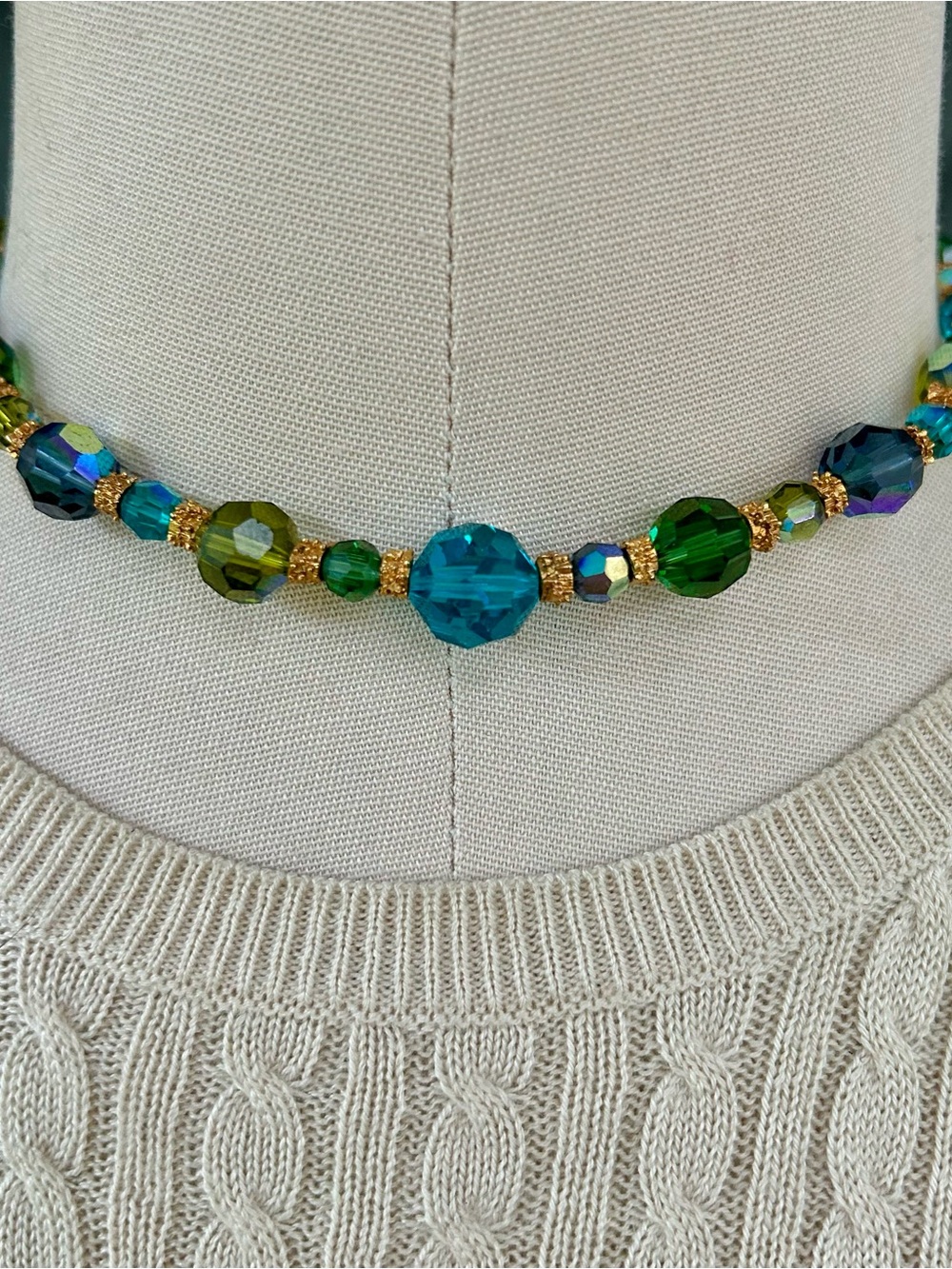 Vintage Crystal Choker Necklace